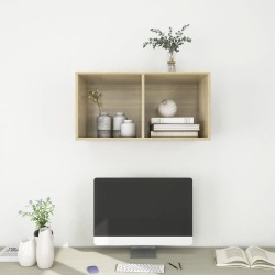 Meuble TV mural Chêne sonoma 37x37x72 cm Bois d’ingénierie 