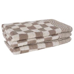 Ensemble de serviettes et gants de four porte-pots 15 pcs gris 