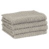 Ensemble de serviettes et gants de four porte-pots 15 pcs gris 