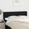 Tête de lit avec oreilles Noir 147x16x78/88 cm Tissu 