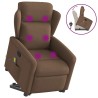 Fauteuil de massage inclinable Marron Tissu 