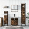 Ensemble de meubles de salle de bain 4 pcs Chêne fumé Bois 