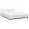 Cadre de lit Blanc Similicuir 180 x 200 cm 