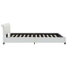 Cadre de lit Blanc Similicuir 180 x 200 cm 