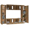 Ensemble de meubles TV 8 pcs Chêne fumé Bois d'ingénierie 