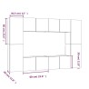 Ensemble de meubles TV 8 pcs Chêne fumé Bois d'ingénierie 