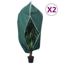 Housses de protection pour plantes avec fermeture éclair 2 pcs 