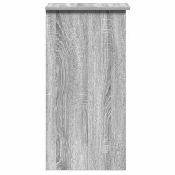 Bureau avec étagères sonoma gris 84x40x78 cm bois d'ingénierie 