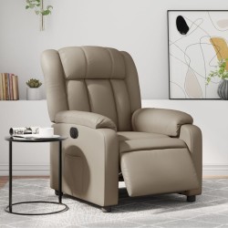 Fauteuil inclinable électrique Cappuccino Similicuir 