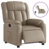 Fauteuil inclinable électrique Cappuccino Similicuir 