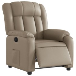 Fauteuil inclinable électrique Cappuccino Similicuir 