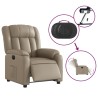 Fauteuil inclinable électrique Cappuccino Similicuir 