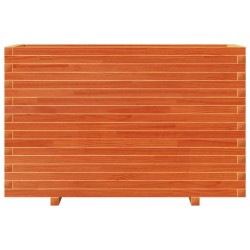 Jardinière cire marron 110x40x72 cm bois de pin massif 