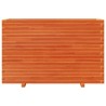 Jardinière cire marron 110x40x72 cm bois de pin massif 