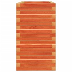 Jardinière cire marron 110x40x72 cm bois de pin massif 