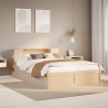 Cadre de lit sans matelas 120x190 cm bois de pin massif 