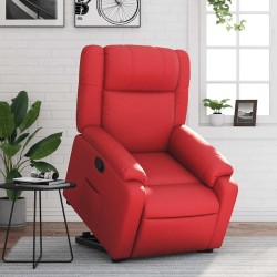 Fauteuil inclinable Rouge Similicuir 