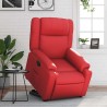 Fauteuil inclinable Rouge Similicuir 