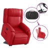 Fauteuil inclinable Rouge Similicuir 