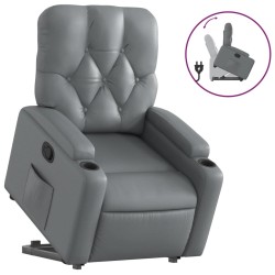 Fauteuil inclinable Gris Similicuir 