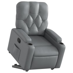 Fauteuil inclinable Gris Similicuir 