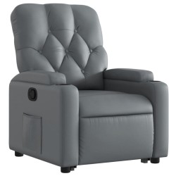 Fauteuil inclinable Gris Similicuir 