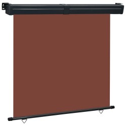Auvent latéral de balcon 165x250 cm Marron 