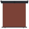 Auvent latéral de balcon 165x250 cm Marron 