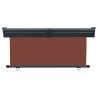 Auvent latéral de balcon 165x250 cm Marron 