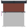 Auvent latéral de balcon 165x250 cm Marron 