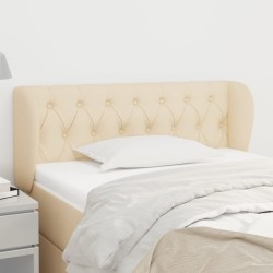 Tête de lit avec oreilles Crème 93x23x78/88 cm Tissu 