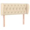 Tête de lit avec oreilles Crème 93x23x78/88 cm Tissu 