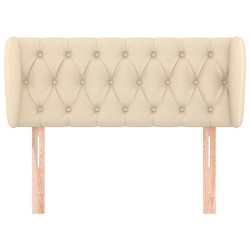 Tête de lit avec oreilles Crème 93x23x78/88 cm Tissu 
