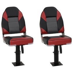 Ensemble de sièges de bateau pliables lot de 4 dossier haut 