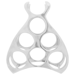 Support à vin Argent 38 x 33 x 13 cm Aluminium 