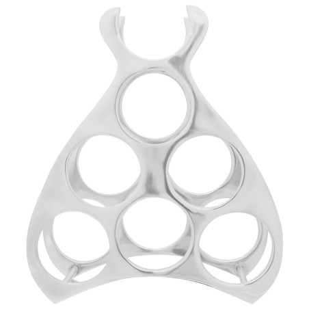 Support à vin Argent 38 x 33 x 13 cm Aluminium 