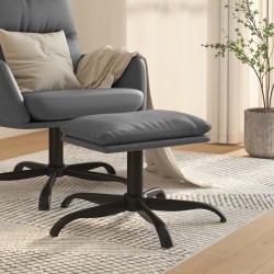Repose-pied Gris anthracite 60x60x36 cm Similicuir 