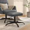Repose-pied Gris anthracite 60x60x36 cm Similicuir 