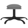 Repose-pied Gris anthracite 60x60x36 cm Similicuir 