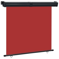 Auvent latéral de balcon 175x250 cm Rouge 