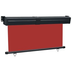 Auvent latéral de balcon 175x250 cm Rouge 