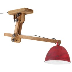 Plafonnier 25 W rouge délavé 105x30x65-108cm E27 