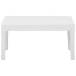 Salon de jardin 4 pcs avec coussins Plastique Blanc 