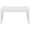 Salon de jardin 4 pcs avec coussins Plastique Blanc 