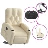 Fauteuil inclinable Crème Tissu 