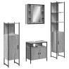 Ensemble d'armoires de salle de bain 4 pcs sonoma gris 