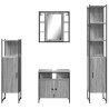 Ensemble d'armoires de salle de bain 4 pcs sonoma gris 