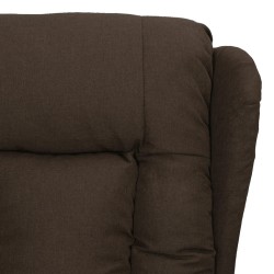 Fauteuil Marron foncé Tissu 