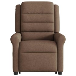 Fauteuil de massage inclinable Marron Tissu 