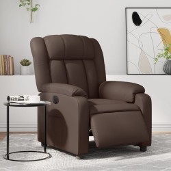 Fauteuil inclinable électrique Marron Similicuir 